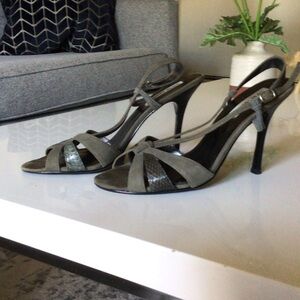 Steve Madden Charcoal Strappy Heels